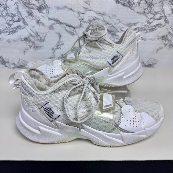 Nike Jordan Why Not Zer0.3 Basketball Shoes Mens Size 11.5 White Sneakers - Picture 11 of 15